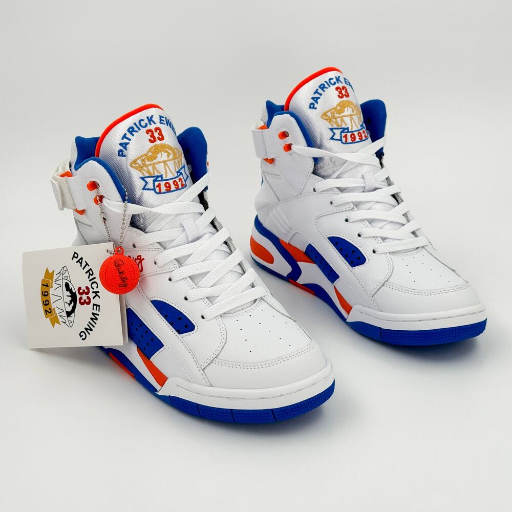 Ewing Athletics Patrick Ewing Eclipse OG NYC White Royal Orange Men's 10 NIB